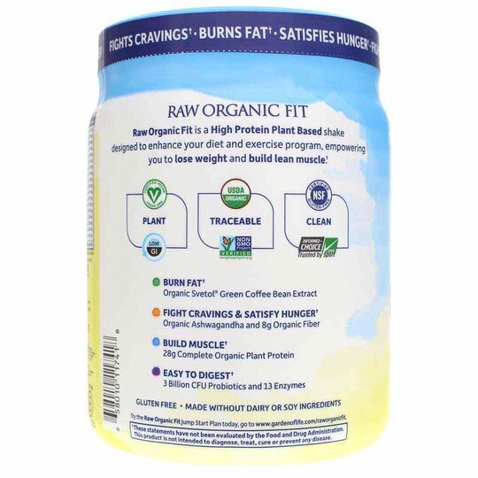 Raw Organic Fit High Protein for Weight Loss, GOL